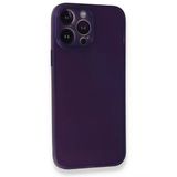 Newface iPhone 14 Pro PP Ultra İnce Kapak Mor Kılıf