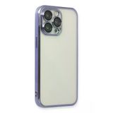 Newface iPhone 14 Pro Razer Lensli Silikon Mor Kılıf
