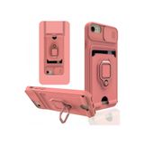 Newface iPhone 7 Zuma Kartvizitli Yüzüklü Silikon Pembe Kılıf