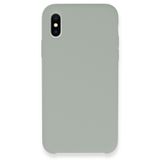 Newface iPhone XS Lansman Legant Silikon - Açık Gri Kılıf