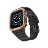 Newface KR401 Apple Watch 42 mm Siyah Rose Silikon Kordon