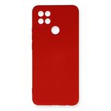 Newface Oppo A15 Nano İçi Kadife Silikon Kırmızı Cep Telefonu Kılıfı