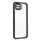 Newface Oppo İle Uyumlu A73 Kılıf Miami Şeffaf Silikon - Siyah