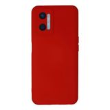 Newface Oppo İle Uyumlu A96 Kılıf Nano içi Kadife Silikon - Kırmızı