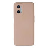 Newface Oppo İle Uyumlu A96 Kılıf Nano içi Kadife Silikon - Pudra