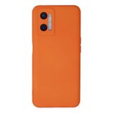 Newface Oppo İle Uyumlu A96 Kılıf Nano içi Kadife Silikon - Turuncu