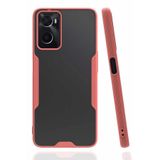Newface Oppo İle Uyumlu A96 Kılıf Platin Silikon - Pembe