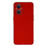 Newface Oppo İle Uyumlu Reno 7 Lite Kılıf Lansman Glass Kapak - Kırmızı