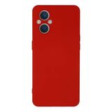 Newface Oppo İle Uyumlu Reno 7 Lite Kılıf Nano içi Kadife Silikon - Kırmızı