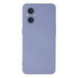 Newface Oppo İle Uyumlu Reno 7 Lite Kılıf Nano içi Kadife Silikon - Lila