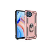 Newface Oppo Reno 4 Lite Sofya Yüzüklü Silikon Kapak Rose Cep Telefonu Kılıfı