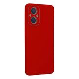 Newface Oppo Reno 7 Lite Kılıf Lansman Glass Kapak - Kırmızı