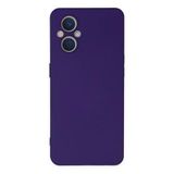 Newface Oppo Reno 7 Lite Kılıf Nano İçi Kadife Silikon - Mor