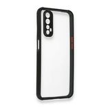 Newface Realme 7 Miami Şeffaf Silikon Lila Cep Telefonu Kılıfı