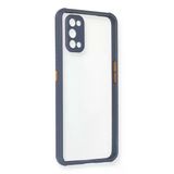 Newface Realme 7 Pro Miami Şeffaf Silikon Gri Cep Telefonu Kılıfı
