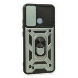 Newface Realme C11 2021 Pars Lens Yüzüklü Silikon - Yeşil Kılıf