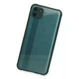 Newface Realme C11 Miami Şeffaf Silikon Koyu Yeşil Cep Telefonu Kılıfı