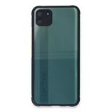 Newface Realme C11 Miami Şeffaf Silikon Lacivert Cep Telefonu Kılıfı