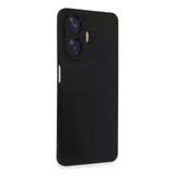 Newface Realme C55 Nano İçi Kadife Silikon Siyah Cep Telefonu Kılıfı