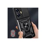 Newface Realme C55 Pars Lens Yüzüklü Silikon Yeşil Cep Telefonu Kılıfı
