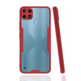 Newface Realme İle Uyumlu C25Y Kılıf Platin Silikon - Kırmızı