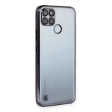 Newface Realme İle Uyumlu C25Y Kılıf Razer Lensli Silikon - Siyah