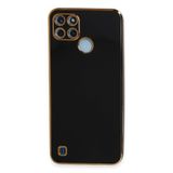 Newface Realme İle Uyumlu C25Y Kılıf Volet Silikon - Siyah