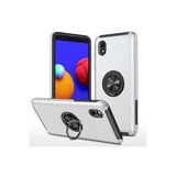 Newface Samsung Galaxy A01 Core Elit Yüzüklü Kapak - Gümüş Kılıf