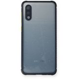 Newface Samsung Galaxy A02 Miami Şeffaf Silikon Lacivert Cep Telefonu Kılıfı