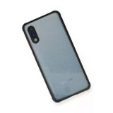 Newface Samsung Galaxy A02 Miami Şeffaf Silikon - Siyah Kılıf