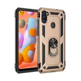 Newface Samsung Galaxy A11 Sofya Yüzüklü Silikon Kapak Gold Kılıf