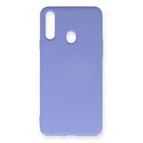 Newface Samsung Galaxy A20S Kılıf Nano içi Kadife Silikon - Lila