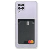 Newface Samsung Galaxy A22 Kılıf Kart Şeffaf Silikon (Şeffaf)