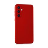 NewFace Samsung Galaxy A25 5G ile Uyumlu Kamera Korumalı Silikon Kılıf, Kırmızı