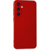 Newface Samsung Galaxy A25 5g Kılıf Kamera Korumalı Lansman Silikon Kapak - Kırmızı