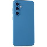 Newface Samsung Galaxy A25 5g Kılıf Kamera Korumalı Lansman Silikon Kapak - Mavi