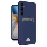 Newface Samsung Galaxy A25 5G Kılıf Kelvin Kartvizitli Silikon - Lacivert