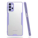 Newface Samsung Galaxy A72 Platin Silikon Lila Cep Telefonu Kılıfı