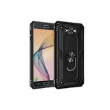 Newface Samsung Galaxy J7 Sofya Yüzüklü Silikon Kapak Siyah Cep Telefonu Kılıfı