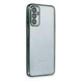 Newface Samsung Galaxy M23 Kılıf Razer Lensli Silikon - Yeşil