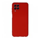 Newface Samsung Galaxy M33 Nano İçi Kadife Silikon Kırmızı Cep Telefonu Kılıfı