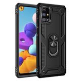 Newface Samsung Galaxy M51 Sofya Yüzüklü Silikon Kapak - Siyah Kılıf