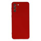 Newface Samsung Galaxy S21 Plus Kılıf Nano İçi Kadife Silikon - Kırmızı