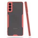 Newface Samsung Galaxy S21 Plus Platin Silikon Pembe Cep Telefonu Kılıfı