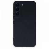 Newface Samsung Galaxy S22 Nano İçi Kadife Silikon Lacivert Cep Telefonu Kılıfı