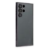 Newface Samsung Galaxy S22 Ultra Razer Lensli Silikon Siyah Cep Telefonu Kılıfı
