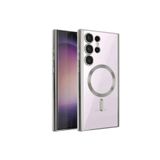 Newface Samsung Galaxy S23 Ultra Kılıf Kross Magneticsafe Kapak - Gümüş
