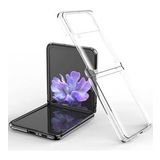 Newface Samsung Galaxy Z Flip 3 Fold TPU Silikon Şeffaf Cep Telefonu Kılıfı