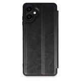 Newface Samsung İle Uyumlu Galaxy A06 Kılıf Flip Cover - Siyah
