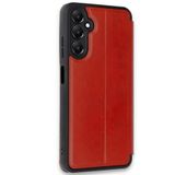 Newface Samsung İle Uyumlu Galaxy A16 5G Kılıf Flip Cover - Kırmızı